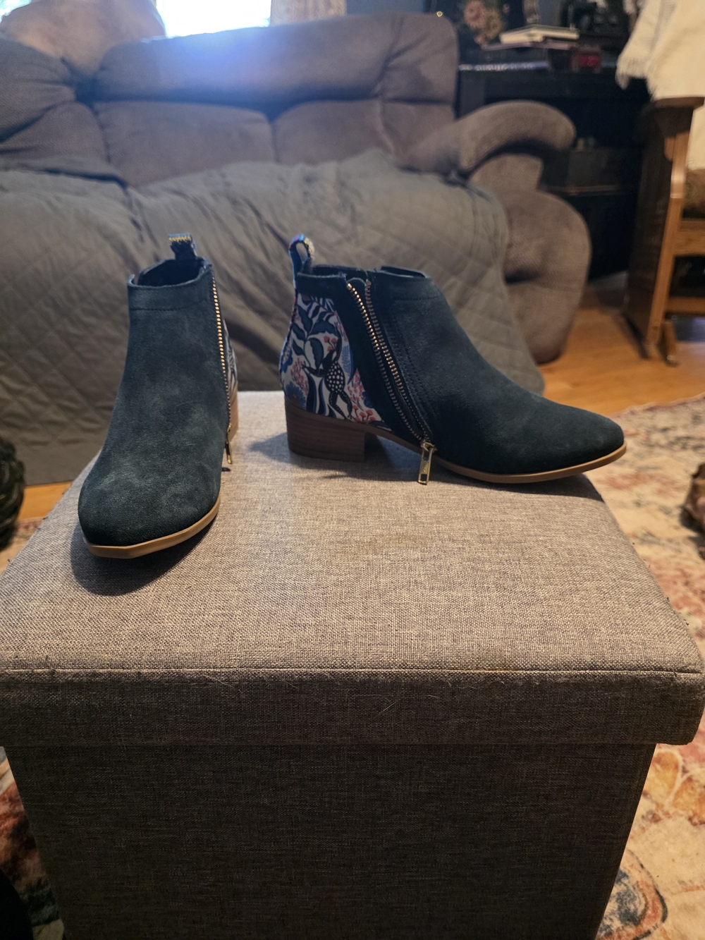 Inkkas Black Leather Women's Bootie